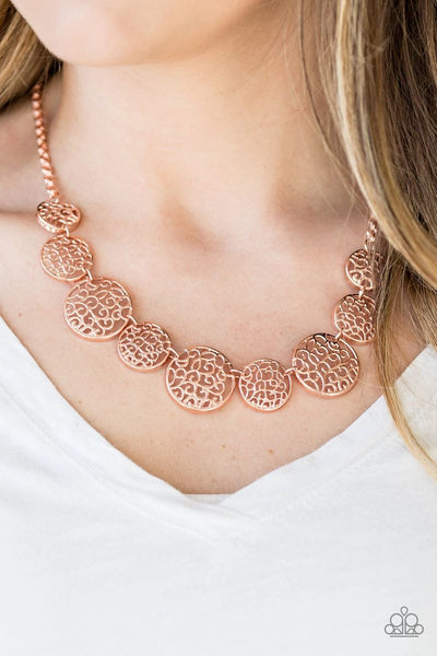 All The Time In The WHIRL - Copper - Paparazzi Necklace #4112