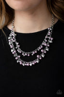Paparazzi "Kindhearted Heart" - Purple Heart Necklace #3317 (D)