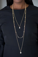 City Blockbuster - Gold - Paparazzi Necklace