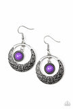 Wandering Waikiki  - Purple - Paparazzi Earrings #1594 (D)