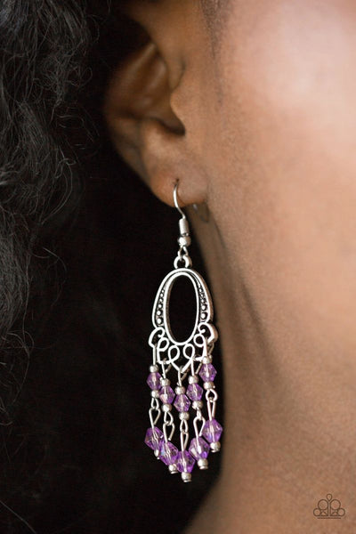 Not The Only Fish In The Sea - Purple - Paparazzi Earrings