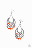 Paparazzi - Free-Spirited Spirit - Orange Earrings #2027 (D)