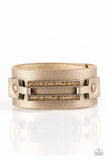 Paparazzi - Street Glam - Brass Snap Bracelet