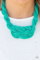 A Standing Ovation - Blue - Paparazzi Seed Bead Necklace #2116(D)