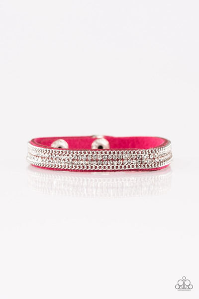 Babe Bling - Pink - Paparazzi Snap Bracelet #4612 (D)