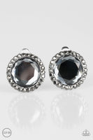 Positively Princess - Silver - Paparazzi Clip-On Earrings #4262 (D)