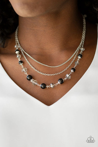 Tour de Demure - Black - Paparazzi Necklace #4687 (D)