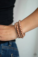 Industrial Incognito - Copper - Paparazzi Stretchy Bracelet