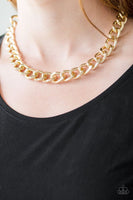 Heavyweight Champion - Gold - Paparazzi Necklace