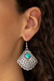 Mountain Mesa - Blue - Paparazzi Earrings