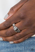 Born To Rule - Silver - Paparazzi Ring