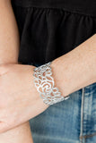 Victorian Gardens - White - Paparazzi Cuff Bracelet #4885