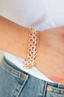 Atlanta Attitude - Rose Gold - Paparazzi Clasp Bracelet
