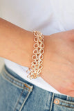 Atlanta Attitude - Rose Gold - Paparazzi Clasp Bracelet