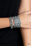 Sass Squad - Silver - Paparazzi Snap Bracelet