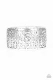 Victorian Variety - Silver - Paparazzi Stretchy Bracelet