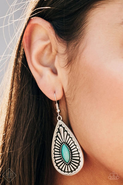 Wild Wilderness - Green - Paparazzi Earrings Fashion FIx #3445(D)