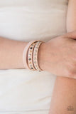 Catwalk Casual - Pink - Paparazzi Bracelet Snap Double Wrap
