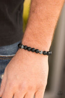 Amiable - Black - Paparazzi Stretchy Bracelet