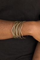 Zesty Zimbabwe - Brass - Paparazzi Bangle Bracelet #2074 (D)