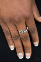 Butterfly Blessing - Silver - Paparazzi Ring Butterfly #3914
