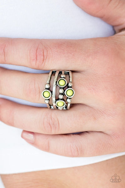 Beach House Party - Green - Paparazzi Ring
