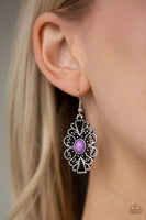 Over The Pop - Purple - Paparazzi Earrings