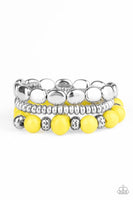 Prismatic Pop - Yellow - Paparazzi Stretchy Bracelet #4569 (D)