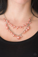 Blissfully Bridesmaid - Orange - Paparazzi Necklace #293 (D
