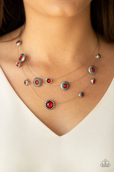 Sheer Thing - Red - Paparazzi Necklace
