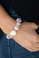 Paparazzi - Here I Am - Pink Stretchy Bracelet #912 (D)