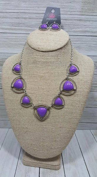 Make A Point - Purple - Paparazzi Necklace