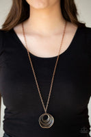 Breaking Pattern -Copper - Paparazzi Necklace