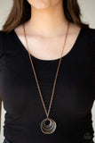 Breaking Pattern -Copper - Paparazzi Necklace