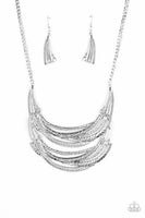 Read Between The Vines - Silver - Paparazzi Necklace Life of the Party
