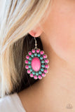 Paparazzi - Stone Solstice - Pink Earrings #4039 (D)