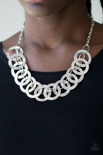 The Main Contender - Silver - Paparazzi Necklace #2731