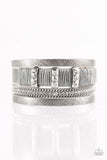 FAME Night - Silver - Paparazzi Clasp Bracelet
