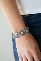 Rural Fields - Silver - Paparazzi Stretchy Bracelet #2641