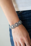Rural Fields - Silver - Paparazzi Stretchy Bracelet #2641