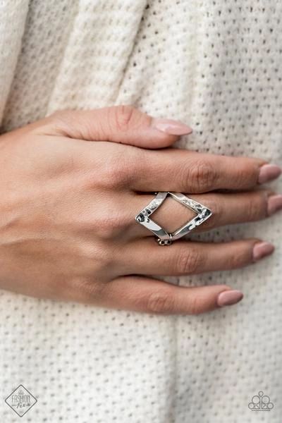 Point Out The Obvious - Silver - Paparazzi Ring Fashion Fix