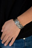 Sleek Shimmer - Black - Paparazzi Cuff Bracelet