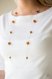 Champagne On The Rocks - Brown - Paparazzi Necklace #4445 (D)