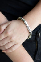 Paparazzi - Simply Blessed - Black - Inspirational Stretchy Bracelet