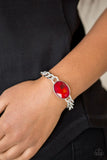 Paparazzi - Luxury Lush - Red Clasp Bracelet #1497
