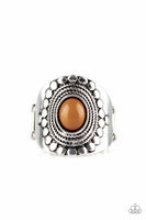 ZEN to One - Brown - Paparazzi Ring