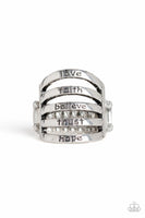 Never Lose Faith - Silver - Paparazzi Ring Inspirational