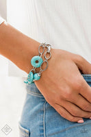 Paparazzi - Absolutely Artisan - Blue Clasp Bracelet