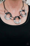 Modern Mechanics - Black - Paparazzi Necklace