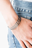 Street Sleek - Black - Paparazzi Cuff Bracelet